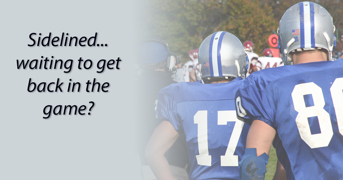 If you're on the sidelines, at least get ready...