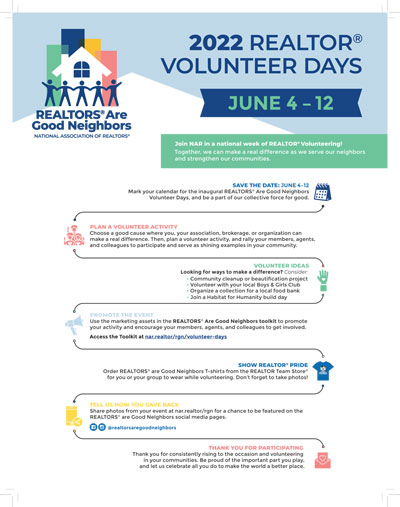 2022 REALTOR® Volunteer Days